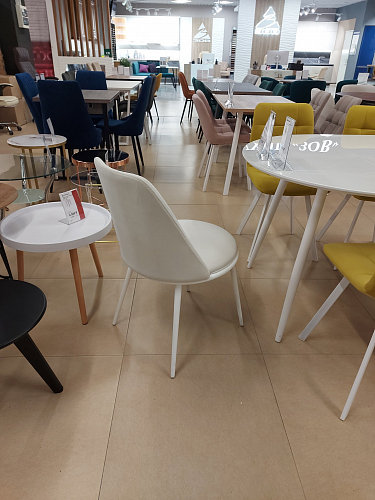 Стул на металлокаркасе Алдис катания вайт / белый матовый из шоурума 3